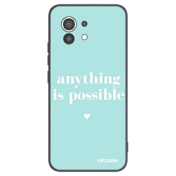 Picasee fekete szilikon tok az alábbi mobiltelefonokra Xiaomi Mi 11 - Anything is possible