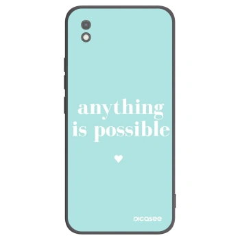 Picasee fekete szilikon tok az alábbi mobiltelefonokra Xiaomi Redmi 9AT - Anything is possible