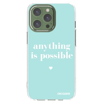 Picasee átlátszó szilikon tok az alábbi mobiltelefonokra Apple iPhone 13 Pro - Anything is possible
