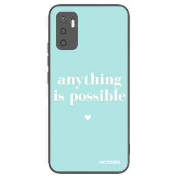 Picasee fekete szilikon tok az alábbi mobiltelefonokra Xiaomi Redmi Note 10 5G - Anything is possible
