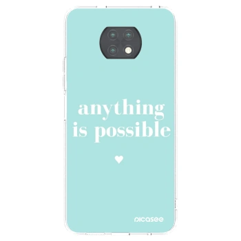 Picasee átlátszó szilikon tok az alábbi mobiltelefonokra Xiaomi Redmi Note 9T - Anything is possible