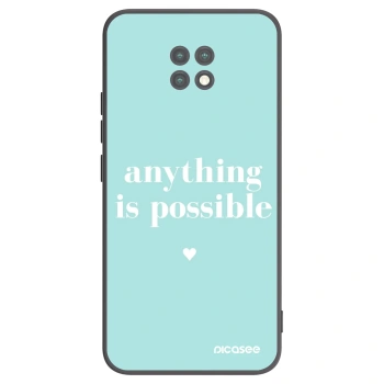 Picasee fekete szilikon tok az alábbi mobiltelefonokra Xiaomi Redmi Note 9T - Anything is possible