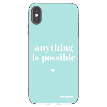 Picasee átlátszó szilikon tok az alábbi mobiltelefonokra Apple iPhone XS Max - Anything is possible