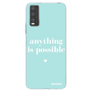 Picasee átlátszó szilikon tok az alábbi mobiltelefonokra Vivo Y20s - Anything is possible