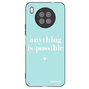 Picasee fekete szilikon tok az alábbi mobiltelefonokra Huawei Nova 8i - Anything is possible