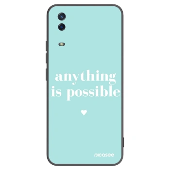 Picasee fekete szilikon tok az alábbi mobiltelefonokra Vivo Y11s - Anything is possible