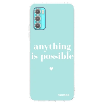 Picasee átlátszó szilikon tok az alábbi mobiltelefonokra Motorola Moto G60 - Anything is possible