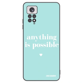 Picasee fekete szilikon tok az alábbi mobiltelefonokra Xiaomi Redmi Note 11 - Anything is possible