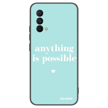 Picasee fekete szilikon tok az alábbi mobiltelefonokra Realme GT Master Edition 5G - Anything is possible