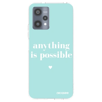 Picasee átlátszó szilikon tok az alábbi mobiltelefonokra Realme 9 Pro 5G - Anything is possible