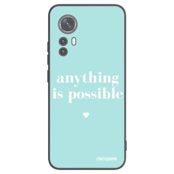 Picasee fekete szilikon tok az alábbi mobiltelefonokra Xiaomi 12 - Anything is possible