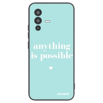 Picasee fekete szilikon tok az alábbi mobiltelefonokra Vivo V23 5G - Anything is possible
