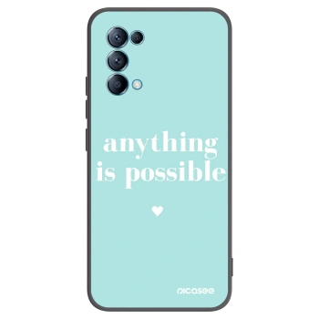 Picasee fekete szilikon tok az alábbi mobiltelefonokra OPPO Reno 5 5G - Anything is possible
