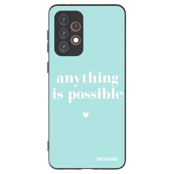 Picasee fekete szilikon tok az alábbi mobiltelefonokra Samsung Galaxy A33 5G A336 - Anything is possible