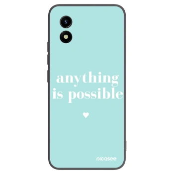 Picasee fekete szilikon tok az alábbi mobiltelefonokra Vivo Y01 - Anything is possible