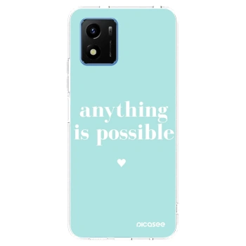 Picasee átlátszó szilikon tok az alábbi mobiltelefonokra Vivo Y01 - Anything is possible