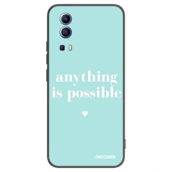 Picasee fekete szilikon tok az alábbi mobiltelefonokra Vivo Y52 5G - Anything is possible