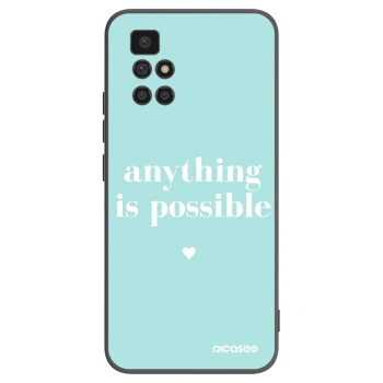 Picasee fekete szilikon tok az alábbi mobiltelefonokra Xiaomi Redmi 10 (2022) - Anything is possible