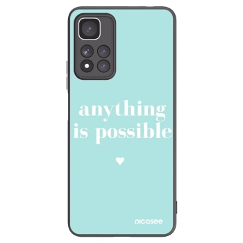 Picasee fekete szilikon tok az alábbi mobiltelefonokra Xiaomi Redmi Note 11 Pro+ 5G - Anything is possible
