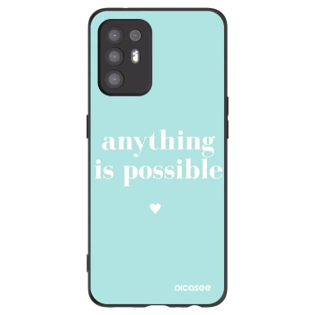 Picasee fekete szilikon tok az alábbi mobiltelefonokra OPPO A94 5G - Anything is possible