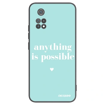 Picasee fekete szilikon tok az alábbi mobiltelefonokra Xiaomi Poco M4 Pro - Anything is possible