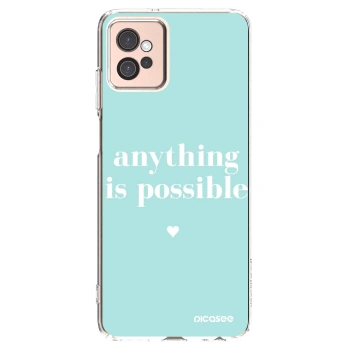 Picasee átlátszó szilikon tok az alábbi mobiltelefonokra Motorola Moto G32 - Anything is possible