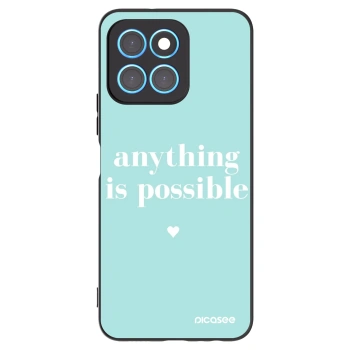 Picasee fekete szilikon tok az alábbi mobiltelefonokra Honor X8 5G - Anything is possible