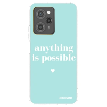 Picasee fekete szilikon tok az alábbi mobiltelefonokra Xiaomi Poco X5 Pro - Anything is possible