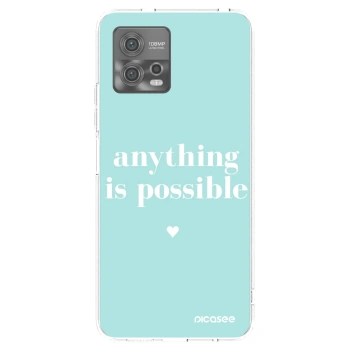 Picasee átlátszó szilikon tok az alábbi mobiltelefonokra Motorola Moto G72 - Anything is possible