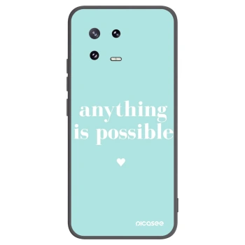 Picasee fekete szilikon tok az alábbi mobiltelefonokra Xiaomi 13 Pro - Anything is possible