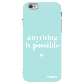 Picasee átlátszó szilikon tok az alábbi mobiltelefonokra Apple iPhone 6/6S - Anything is possible
