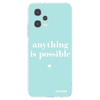 Picasee átlátszó szilikon tok az alábbi mobiltelefonokra Xiaomi Redmi Note 12 5G - Anything is possible