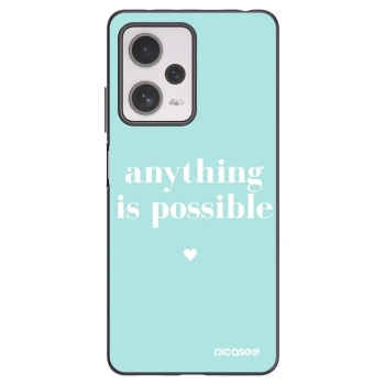 Picasee fekete szilikon tok az alábbi mobiltelefonokra Xiaomi Redmi Note 12 Pro+ 5G - Anything is possible