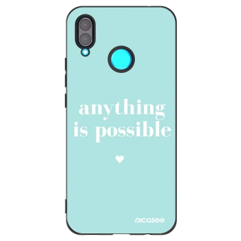 Picasee fekete szilikon tok az alábbi mobiltelefonokra Huawei Nova 3 - Anything is possible