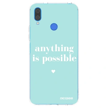 Picasee átlátszó szilikon tok az alábbi mobiltelefonokra Huawei Nova 3 - Anything is possible