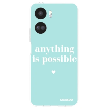 Picasee átlátszó szilikon tok az alábbi mobiltelefonokra Honor 90 Lite 5G - Anything is possible