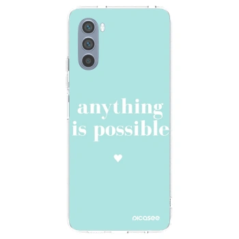 Picasee átlátszó szilikon tok az alábbi mobiltelefonokra Motorola Moto G62 - Anything is possible