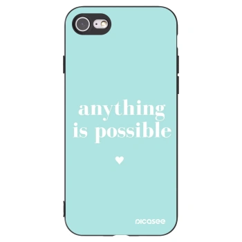Picasee fekete szilikon tok az alábbi mobiltelefonokra Apple iPhone 7 - Anything is possible