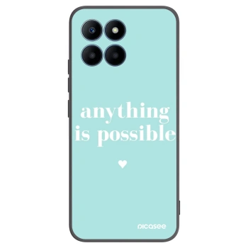 Picasee fekete szilikon tok az alábbi mobiltelefonokra Honor 70 Lite - Anything is possible