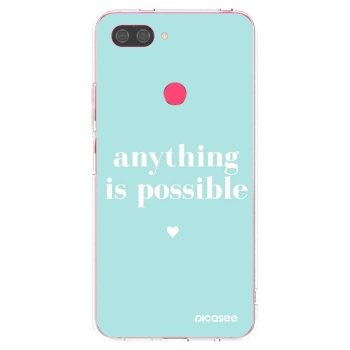 Picasee átlátszó szilikon tok az alábbi mobiltelefonokra Xiaomi Mi 8 Lite - Anything is possible