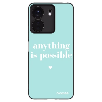 Picasee fekete szilikon tok az alábbi mobiltelefonokra Xiaomi Redmi 13C 4G - Anything is possible