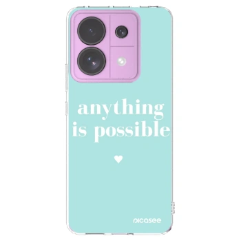 Picasee átlátszó szilikon tok az alábbi mobiltelefonokra Xiaomi Redmi Note 13 Pro 5G - Anything is possible