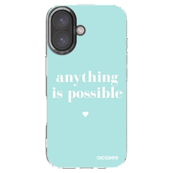Picasee átlátszó szilikon tok az alábbi mobiltelefonokra Apple iPhone 16 - Anything is possible