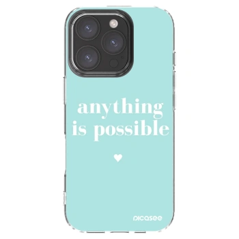 Picasee átlátszó szilikon tok az alábbi mobiltelefonokra Apple iPhone 16 Pro - Anything is possible