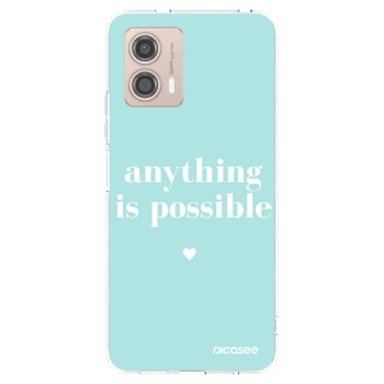 Picasee átlátszó szilikon tok az alábbi mobiltelefonokra Motorola Moto G53 5G - Anything is possible