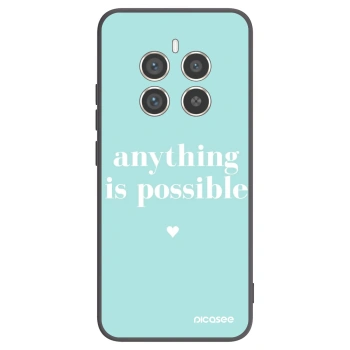 Picasee fekete szilikon tok az alábbi mobiltelefonokra Realme 12 Pro 5G - Anything is possible