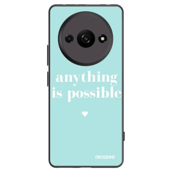 Picasee fekete szilikon tok az alábbi mobiltelefonokra Xiaomi Redmi A3 - Anything is possible
