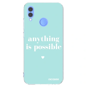 Picasee átlátszó szilikon tok az alábbi mobiltelefonokra Huawei P Smart 2019 - Anything is possible