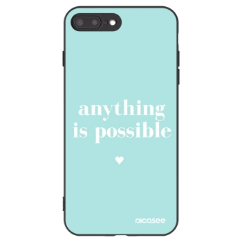 Picasee fekete szilikon tok az alábbi mobiltelefonokra Apple iPhone 7 Plus - Anything is possible