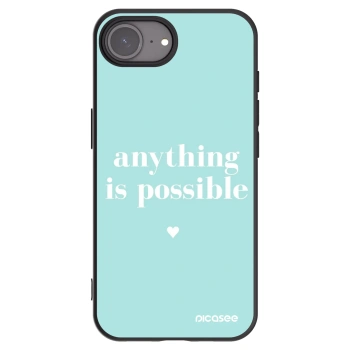 Picasee fekete szilikon tok az alábbi mobiltelefonokra Apple iPhone 16e - Anything is possible